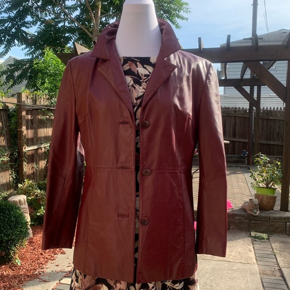 WILSON LEATHER Notch Collar Leather Jacket - Picture 3 of 5